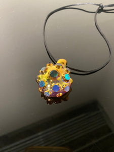 Golden Nodule pendant (Technicolor dream)