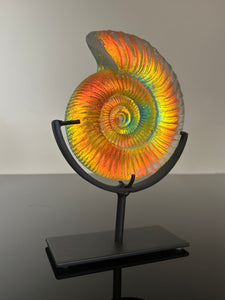 Fire Ammonite Sculpture