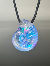 Sky opal ammonite pendant