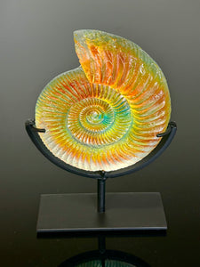 Fire Ammonite Sculpture