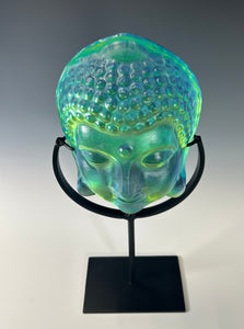 Aural Buddha Head Sculpture