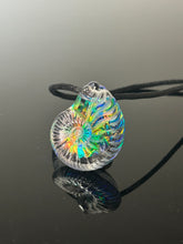 Black Opal Ammonite Pendant