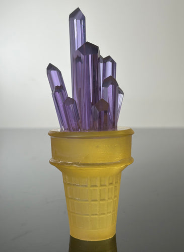 Amethyst Cream Cone