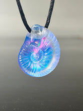Sky opal ammonite pendant