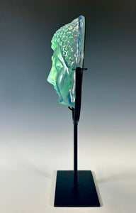 Aural Buddha Head Sculpture