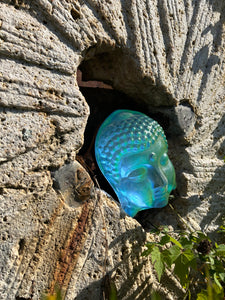 Aural Buddha Head Sculpture