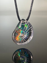 Black Opal Ammonite Pendant