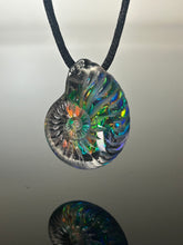 Black Opal Ammonite Pendant