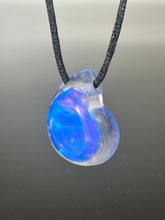 Sky opal ammonite pendant