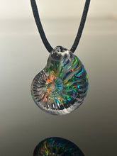 Black Opal Ammonite Pendant