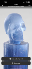 Skull Tourmaline Crystal sculpture