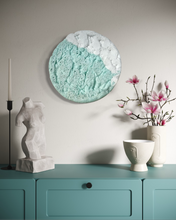 “Sea-foam” Glass wall Hanging