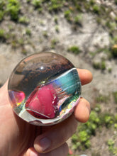 Tourmaline lens paperweight
