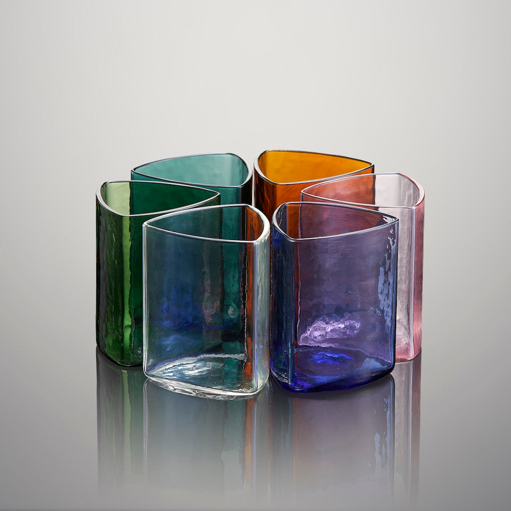Reuleaux tourmaline glass (Set of Six)