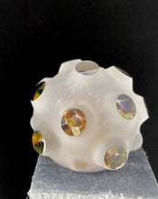 Contemporary Art Nodule #16 (Opal floats over golden crystal mountains)