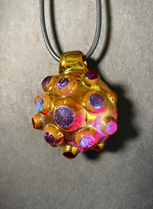 Contemporary Art Nodule (golden ruby) pendant