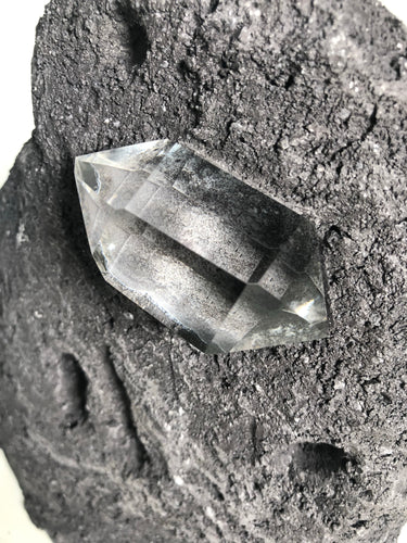 Herkimer diamond sculpture